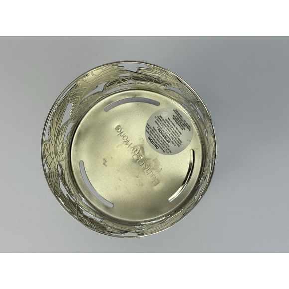 Bath and Body Works Maple Leaf 3‎ Wick Leaves Candle Holder Fall Green Yellow - Picture 4 of 10